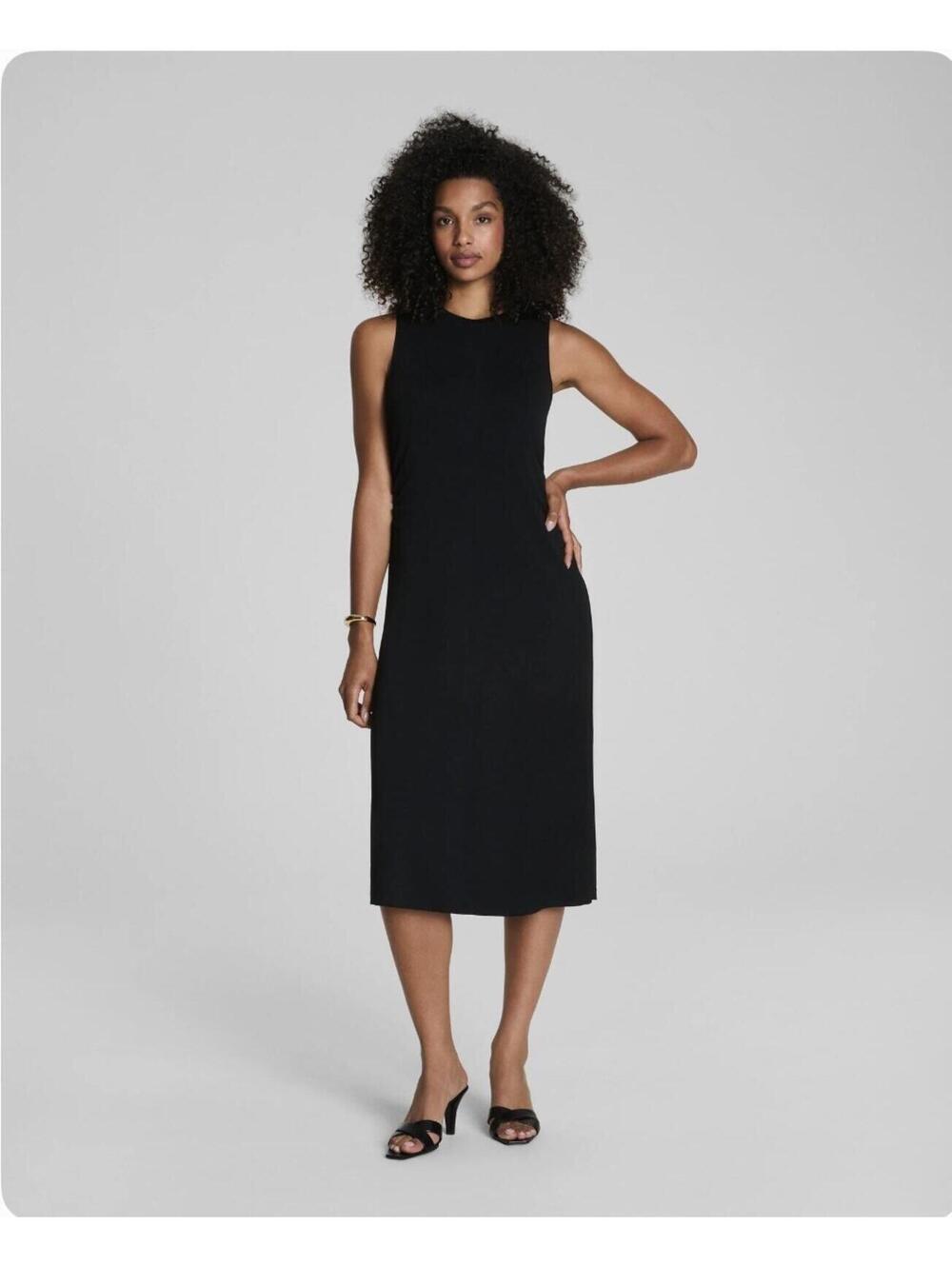 NWT Spanx Sleek Jersey Ruched Tank Dress Small